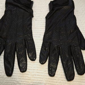 Women's Perforated Leather Harley Davidson Riding Gloves